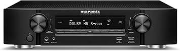 Marantz NR1510 UHD AV receiver with slim design, 5.2 channels, Dolby TrueHD, DTS-HD, Alexa compatible, streaming via Wi-Fi and Bluetooth