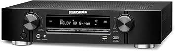 Marantz NR1510 UHD AV receiver with slim design, 5.2 channels, Dolby TrueHD, DTS-HD, Alexa compatible, streaming via Wi-Fi and Bluetooth