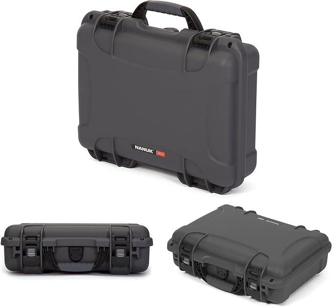 Nanuk 910 Waterproof Hard Case with Foam Insert for Xbox Controllers - Graphite (910-XBCTL7)