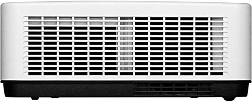 NEC Display NP-MC423W LCD projector in white, 16:10 aspect ratio, showing colorful projected image on a wall