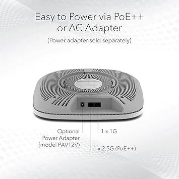 NETGEAR Cloud Managed Wireless Access Point (WAX630) - WiFi 6 Dual-Band AX6000 Speed | Up to 600 Client Devices | 802.11ax | Insight Remote Management | PoE++ Powered or AC Adapter (not Included)