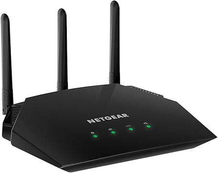 Netgear WAC124 WiFi 5 dual-band desktop access point with 4 Gigabit Ethernet ports, supports MU-MIMO, WPA2, and up to 64 devices.