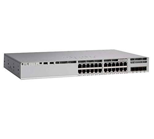 Cisco Catalyst 9200L series 24-port PoE+ switch with 4x10G uplinks, featuring network connectivity for enterprise networks.