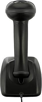 NuScan 2500TB - Commercial Wireless 2D Barcode Scanner with Charging Cradle, Antimicrobial, CCD Sensor, with USB for POS