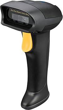 NuScan 2500TB - Commercial Wireless 2D Barcode Scanner with Charging Cradle, Antimicrobial, CCD Sensor, with USB for POS