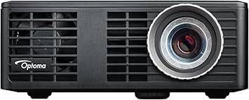 Optoma ML750 portable WXGA DLP LED projector with 700 lumens, 3D ready, white, MHL-enabled HDMI port, compact and lightweight.
