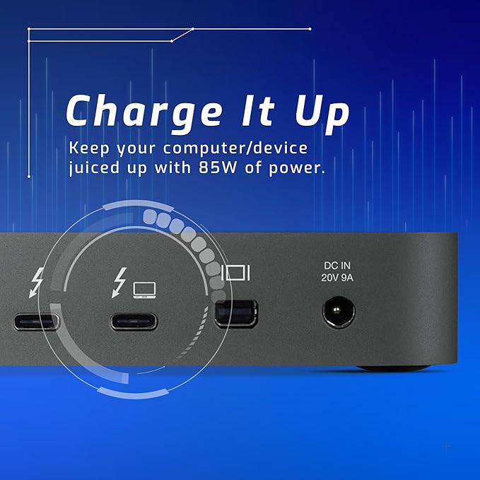 OWC 14-Port Thunderbolt 3 Dock with Cable, Compatible with Windows PC and Mac, Space Gray - OWCTB3DK14PSG
