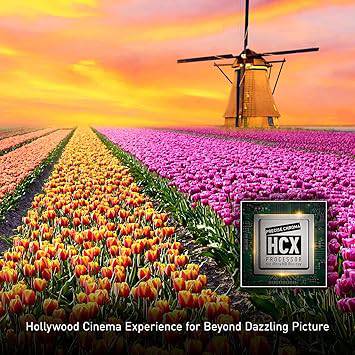 Panasonic 4K Blu-ray player in black with Dolby Vision, HDR10+, Hi-Res Audio, and voice assist features.