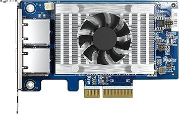QNAP QXG-10G2T-X710 two-port 10GbE network card with SR-IOV, iSCSI, and support for multiple virtual disk modes