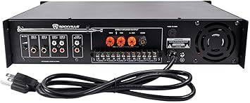 Rockville RCS350-6 350 Watt 6 Zone 70V Commercial/Restaurant Amplifier/Bluetooth - RCS350-6