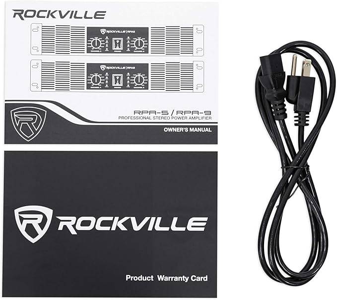 Rockville RPA9 3000 Watt Peak / 1500w RMS 2 Channel Power Amplifier Pro/DJ Amp