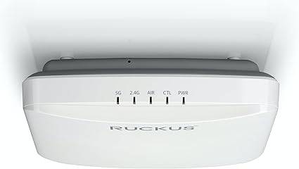 My Store Ruckus Unleashed R550 Wi-Fi 6 indoor access point with 2x2:2 MIMO, 1.8 Gbps speeds, embedded IoT, US model, power included.