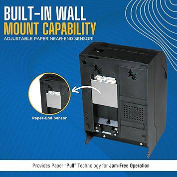SNBC 132081 Model BTP-M300 Impact Receipt Printer with USB and Serial Interface, Black, Fast 4.7 Lines per Second Print Speed, Drop and Print Paper Loading, Stores and Prints Logo Images