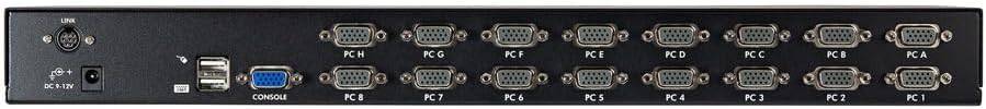 StarTech.com 16 Port 1U RackMount USB KVM Switch Kit with OSD and Cables - KVM Switch - 16 x KVM Port(s) - 1 Local User - Desktop - SV1631DUSBUK