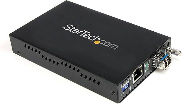 StarTech.com Single-Mode (SM) LC Fiber Media Converter for 10/100/1000 Network - 40km - Gigabit Ethernet - 1310nm- with SFP Transceiver (ET1000S40LC2)