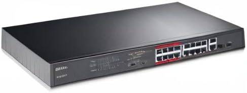 TP-Link 16-port unmanaged PoE switch with 2 gigabit ports, supports 250m transmission and video monitoring priority mode.