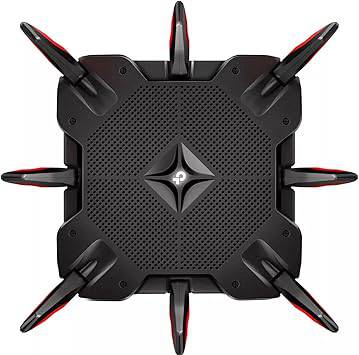TP-Link AC5400 Tri Band Gaming Router - MU-MIMO, 1.8GHz Quad-Core 64-bit CPU, Game First Priority, Link Aggregation, 16GB Storage, Airtime Fairness, Secured WiFi, Works with Alexa (Archer C5400X)