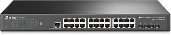 TP-Link JetStream 24-Port Gigabit L2+ Managed Switch with 4 10GE SFP+ Slots (TL-SG3428X) - SDN Integrated, Cloud Access & Omada App - TL-SG3428X