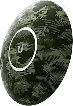 Ubiquiti 3-pack camouflage design upgradable security cameras with sleek outdoor housing and adjustable mounts.