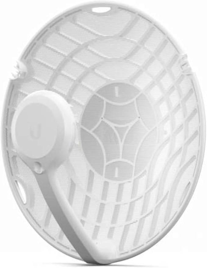 Ubiquiti airFiber 60 60 GHz and 5 GHz radio system with high throughput, shown with antennas and networking equipment.