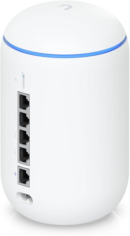 Ubiquiti Dream Wi-Fi 6 wireless router with Ethernet ports, supporting IEEE 802.11ax for fast, reliable internet connectivity