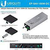 Ubiquiti EdgePower EP-54V-150W-DC power supply module with secondary 150W DC output, shown with connection ports and mounting features.