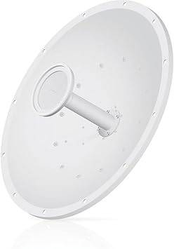 Ubiquiti Networks 5GHz RocketDish 30dBi Rocket Kit (RD-5G30) with dish antenna and mounting hardware for high-gain wireless links.
