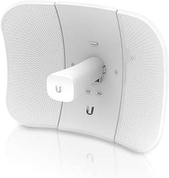 Ubiquiti Networks 5-pack 5 GHz LiteBeam AC Gen 2 outdoor wireless bridge antennas on a mounting pole