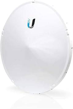 Ubiquiti Networks AF11-Complete-LB directional antenna, 11 GHz, 35 dBi, white, wall or pole mount, with 10/100/1000Base-T(X) ports.