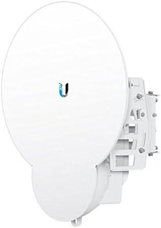Ubiquiti Networks airFiber24HD wireless bridge device with antenna ports, designed for high-speed point-to-point internet connectivity