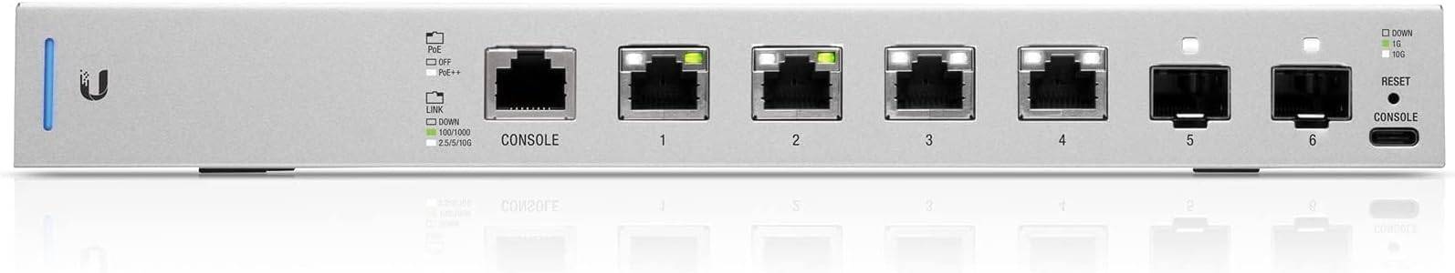 Ubiquiti Networks Commercial UniFi Switch 6 XG PoE, 10G 6-Port Switch with 802.3bt PoE++ - US-XG-6POE