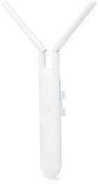 Ubiquiti Networks UniFi AC Mesh dual-band Wi-Fi access point for wide-area coverage, US version, mounted outdoors.