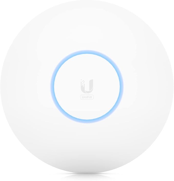 Ubiquiti Networks UniFi 6 Pro Wi-Fi 6 Access Point in white, showing sleek design and multiple antennas for enhanced wireless coverage