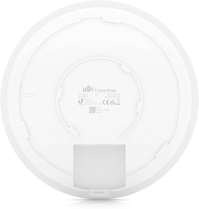 Ubiquiti U6-LR UniFi 6 Long Range Wireless Access Point, PoE Adapter Not Included, White - U6-LR
