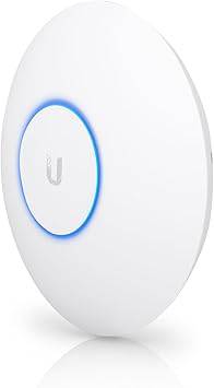 Ubiquiti UAP-AC-HD-5 5-pack of high-density Wi-Fi access points showing the sleek, white unit with antennas.