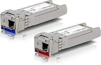 Ubiquiti UF-SM-10G-S SFP+ single-mode fiber module 2-pack, compact network interface modules for high-speed fiber connections