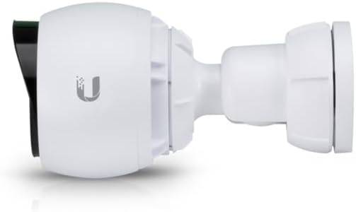 Ubiquiti UniFi Protect G4-Bullet Security Cameras 3-pack, 4 MP white indoor security cameras with wide-angle lens.