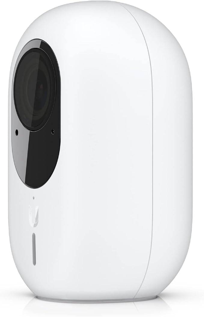 Ubiquiti UniFi Protect G4 Instant Camera, Weatherproof, 5MP, Built-in Speaker and Microphone for Two-Way Audio, Compact, Wide-Angle, Wi-Fi Connected, Night Mode, White - UVC-G4-INS-US
