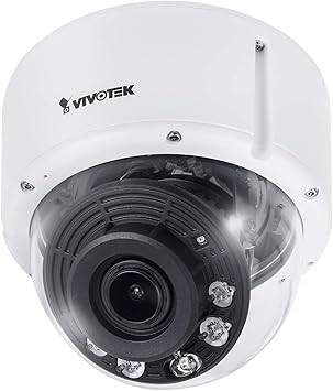Vivotek FD9391-Ehtv 8MP fixed dome network camera with IP66 weatherproof rating, high-resolution imaging and 30fps video.