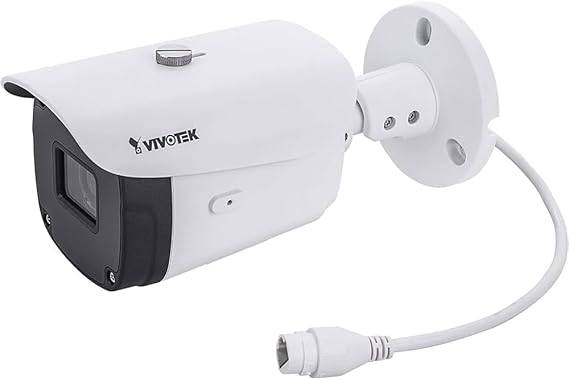 Vivotek IB9388-HT 5MP network bullet camera with 98 ft night vision, 4.3x optical zoom, pole and corner mount options.