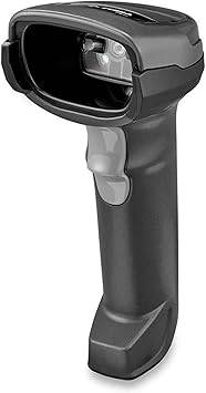 Black handheld Zebra DS2278 barcode scanner with LED indicator for 1D and 2D barcodes, designed for retail and industrial use