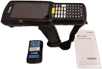 Zebra MC3300-G mobile handheld computer with rugged design, black body, and ergonomic grip for industrial barcode scanning.