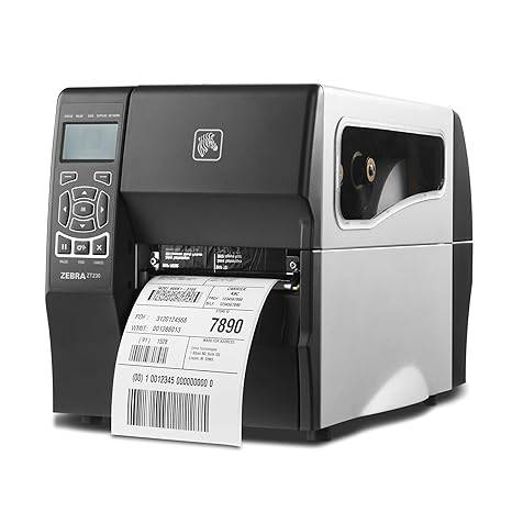 Zebra ZT23042-D01200FZ direct thermal printer with 203 DPI, monochrome output, Ethernet port, used for label printing.