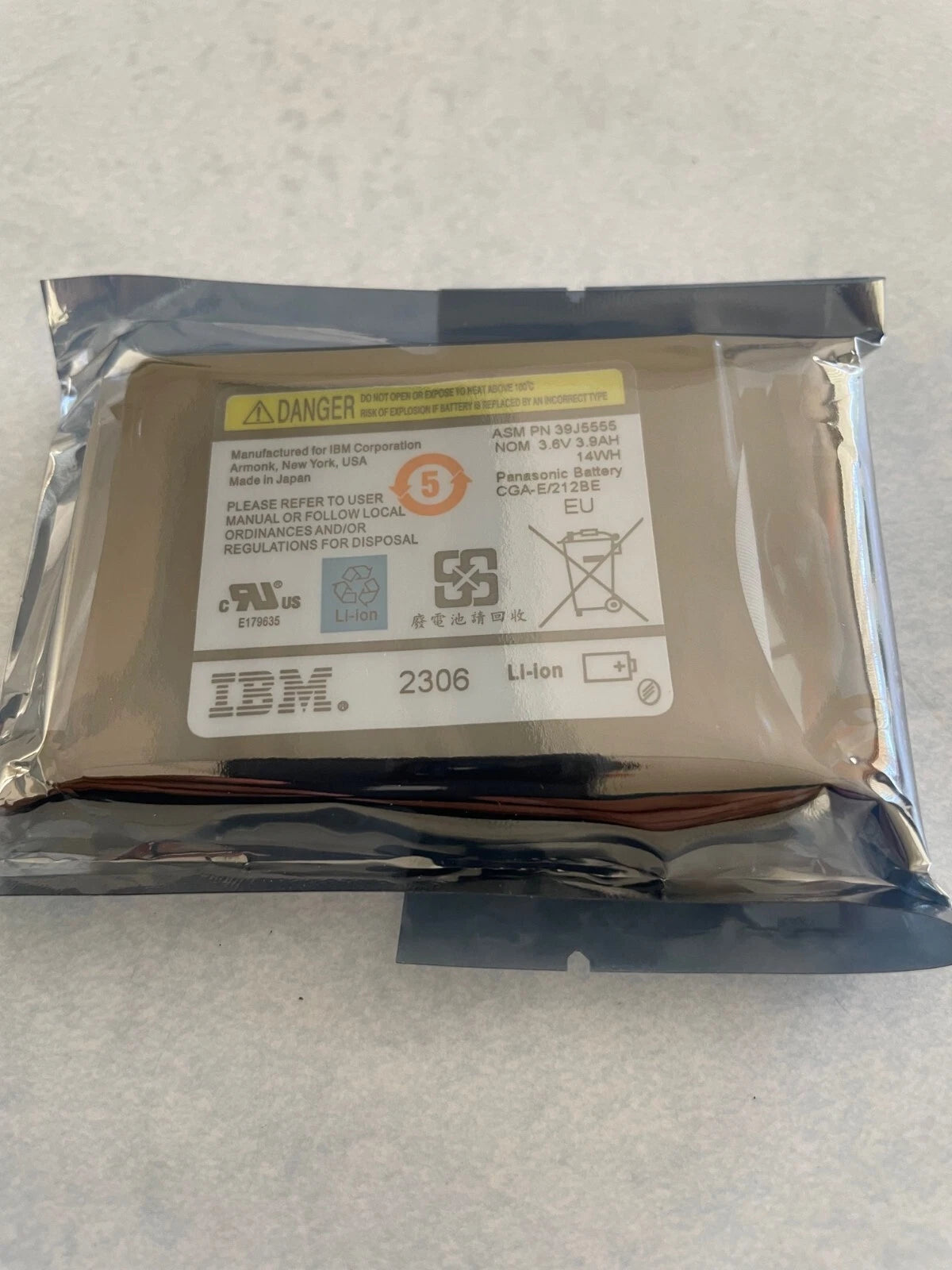 3400mAh XPS Replacement Battery for IBM 0648 2780 39J5555 5580 5708 571B 572B and Others PN 39J5057 39J5554 39J5555 42R8305 44V5193 44V5194 4Y6773 74Y9340 97P4846 CGA-E/212BE